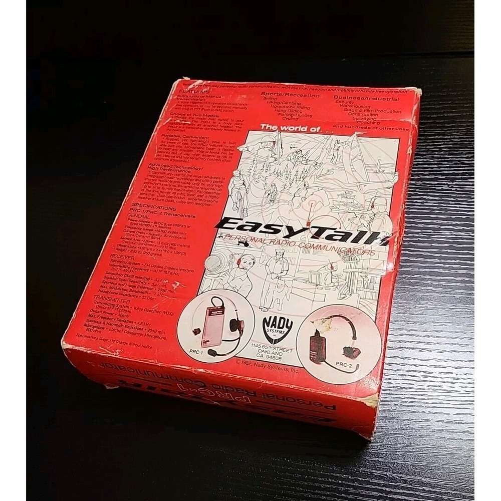 Nady Systems EasyTalk PRC-1 Personal Radio Communicator VHF Transmitter/Receiver - Picture 3 of 14